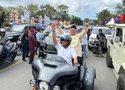 Ribuan Relawan Antar Calon Walikota Kendari Yudhi-Nirna Daftar di KPU