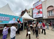 Ribuan Warga Padati Posko Calon Wali Kota Kendari Yudhi-Nirna, Dapat Makanan Gratis