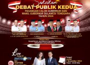 SAKSIKAN DEBAT PUBLIK KEDUA PASLON GUBERNUR DAN WAKIL GUBERNUR PROVINSI SULTRA TAHUN 2024