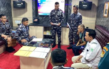 Lanal Kendari Tuntaskan Pemeriksaan dan Penyelidikan terhadap Kapal yang Diduga Mengangkut Ore Nikel Tanpa Dilengkapi Dokumen