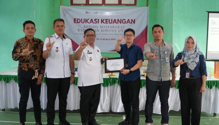 OJK Sultra Sasar Masyarakat Konawe Utara, dalam Edukasi Peningkatan Pemahaman Terhadap Penggunaan Layanan Keuangan di Era Digital