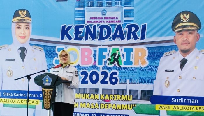 Buka Kendari Job Fair 2026, Wali Kota Siska Karina Imran Dorong Pemberdayaan Tenaga Kerja Lokal