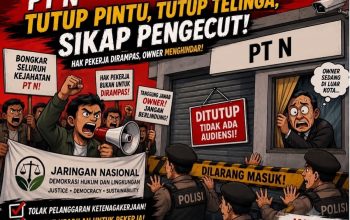 Ancam Lapor ke Disnaker DKI, JARNAS HUDLI Desak PT N Ditutup Jika Terbukti Melanggar