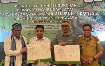 APPSI Sultra Resmi Jalin Kerjasama Dengan BPJS Ketenagakerjaan, Beri Jaminan Sosial Bagi Pedagang Pasar