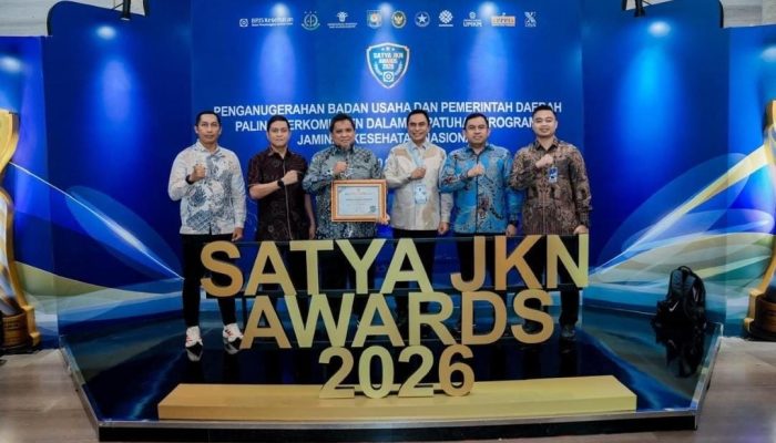 Dukung Keberlanjutan JKN, Pemprov Sultra Boyong Penghargaan Satya JKN Awards 2026
