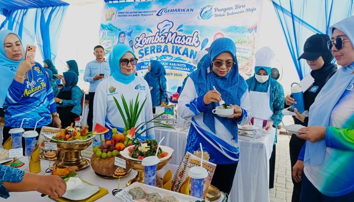 Peringati Harkannas 2026, DKP Sultra Gelar Lomba Masak Serba Ikan dan Bazar UMKM bagi TP PKK